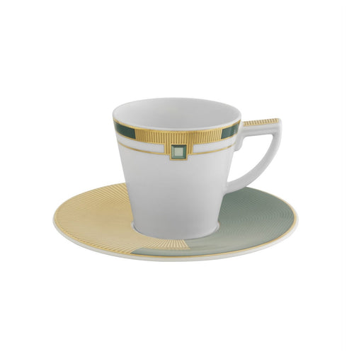 Vista Alegre Emerald - Espresso Cup W/ Saucer, set of 4