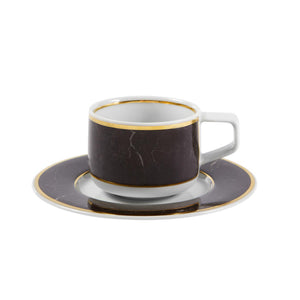 Vista Alegre Carrara - Coffee Cup & Saucer, set of 4