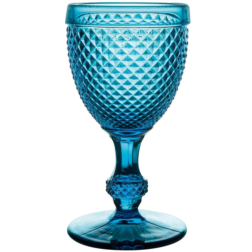Vista Alegre Bicos - Set Of 4 Water Goblets Blue