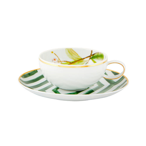 Vista Alegre Amazonia - Tea Cup And Saucer, Set of 4