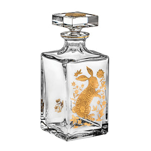 Vista Alegre Golden - Whisky Decanter With Gold Rabbit