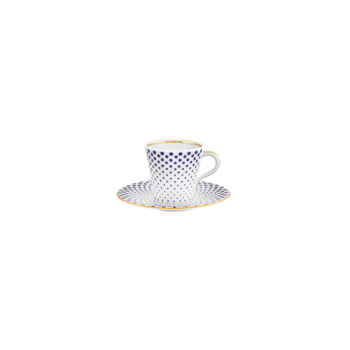 Vista Alegre Constellation D'Or - Coffee Cup & Saucer, Set of 4