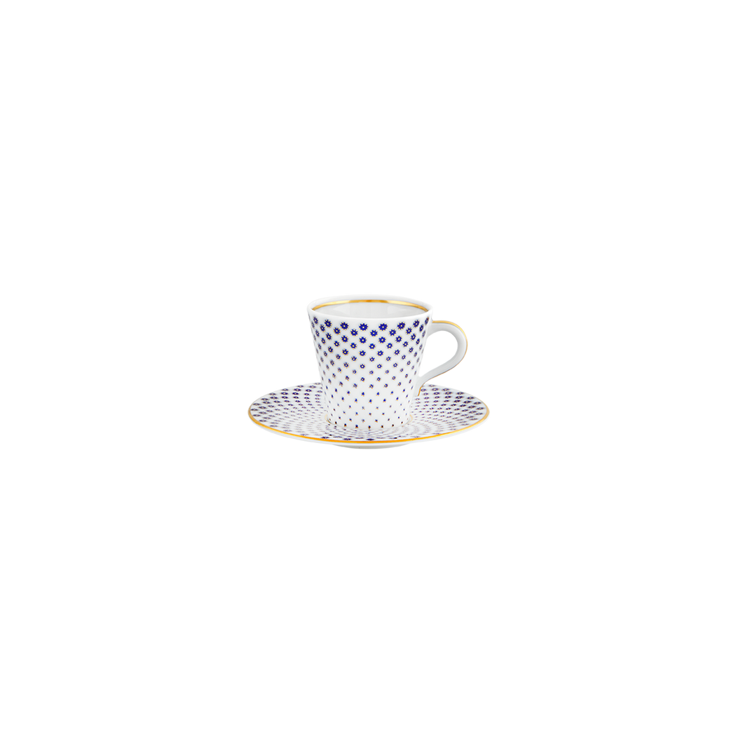 Vista Alegre Constellation D'Or - Coffee Cup & Saucer, Set of 4