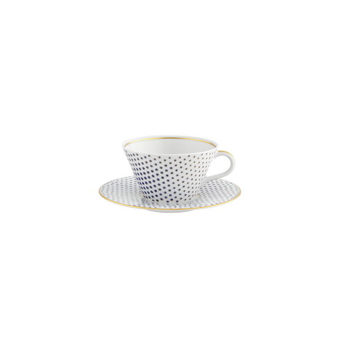 Vista Alegre Constellation D'Or - Tea Cup & Saucer, Set of 2