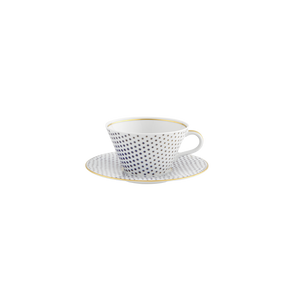 Vista Alegre Constellation D'Or - Tea Cup & Saucer, Set of 2