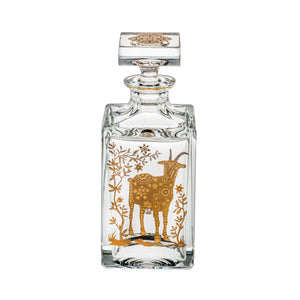 Vista Alegre Golden - Whisky Decanter With Gold Sheep
