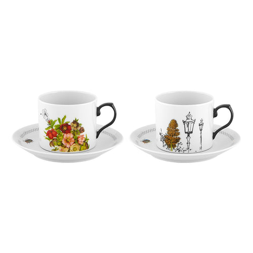 Vista Alegre Petites Histoires - Set 2 Tea Cup & Saucers