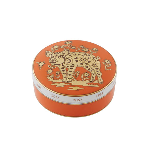 Vista Alegre Golden - Large Round Box Pig