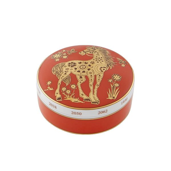 Load image into Gallery viewer, Vista Alegre Golden - Large Round Box Horse
