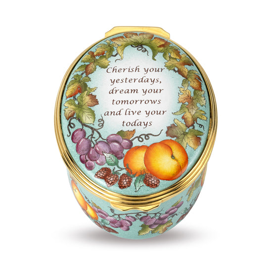 Load image into Gallery viewer, Halcyon Days Cherish Your Yesterdays - Enamel Box

