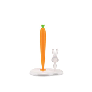 Alessi Bunny & Carrot Kitchen Roll Holder White / Cm 34 || Inch 13½″