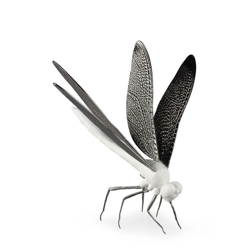 Lladro Dragonfly Figurine - Matte White
