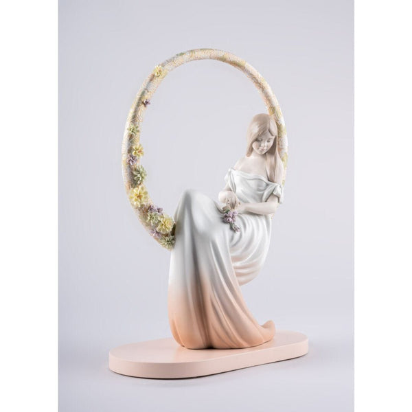Load image into Gallery viewer, Lladro In Her Thoughts Woman Figurine
