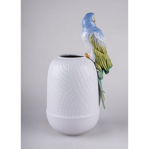 Lladro Macaw Bird Vase