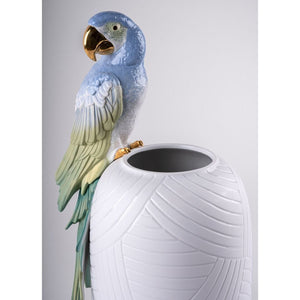 Lladro Macaw Bird Vase