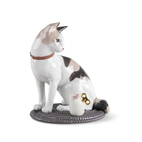Load image into Gallery viewer, Lladro Cat &amp; Mouse game
