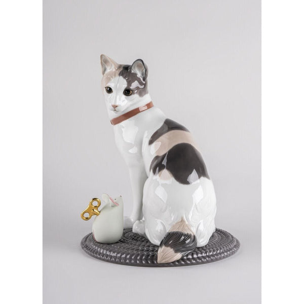 Load image into Gallery viewer, Lladro Cat &amp; Mouse game
