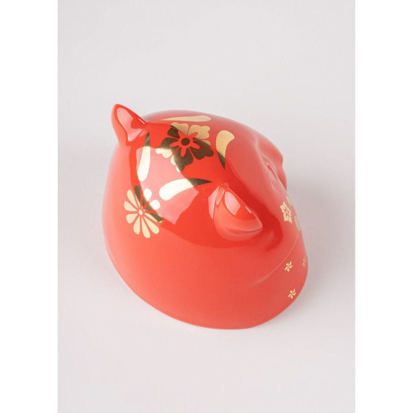 Load image into Gallery viewer, Lladro The Tiger (Red &amp; Gold) Figurine
