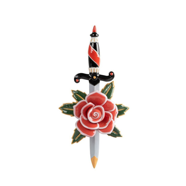 Load image into Gallery viewer, Lladro Dagger and Rose Sculpture
