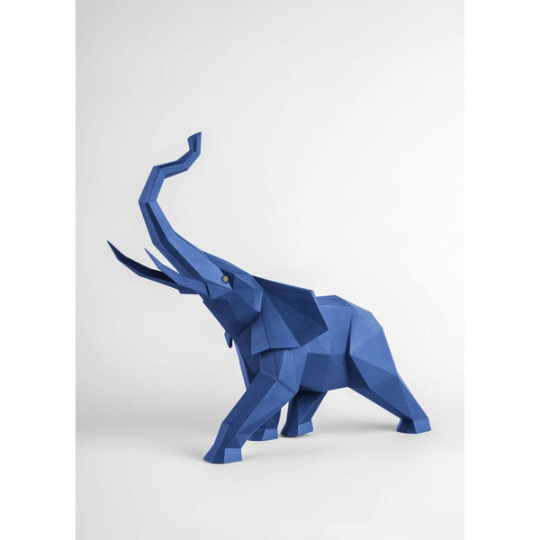Load image into Gallery viewer, Lladro Elephant (Blue) Sculpture
