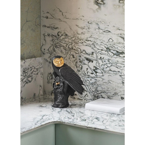 Load image into Gallery viewer, Lladro Owl Sculpture - Black &amp; Gold - Limited Edition
