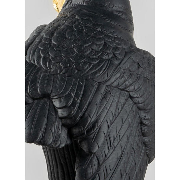 Load image into Gallery viewer, Lladro Owl Sculpture - Black &amp; Gold - Limited Edition

