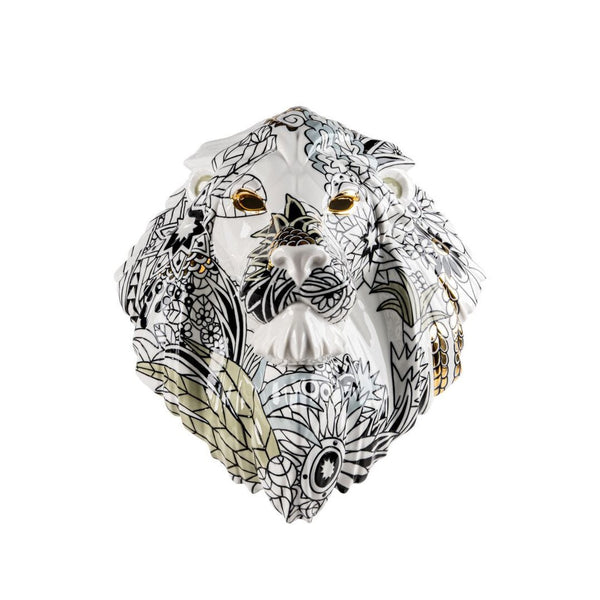 Load image into Gallery viewer, Lladro Lion Mask / Wild Nature Sculpture
