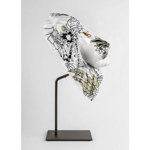 Lladro Lion Mask / Wild Nature Sculpture