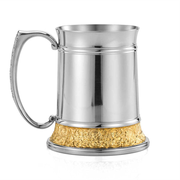 Load image into Gallery viewer, Royal Selangor Classic Expressions Gilt Tankard LG
