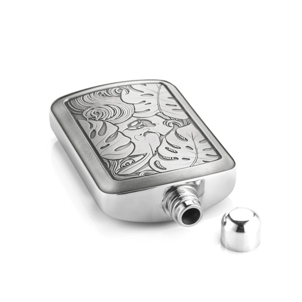 Load image into Gallery viewer, Royal Selangor Limited Edition Douglas Monstera Hip Flask
