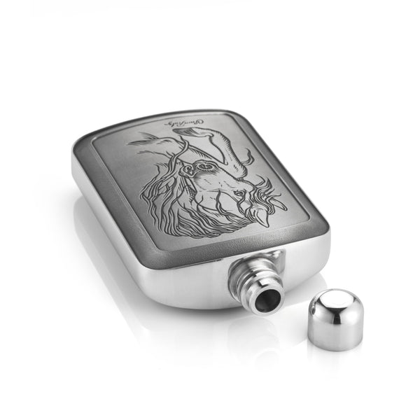 Load image into Gallery viewer, Royal Selangor Limited Edition Rulz Stallion Hip Flask
