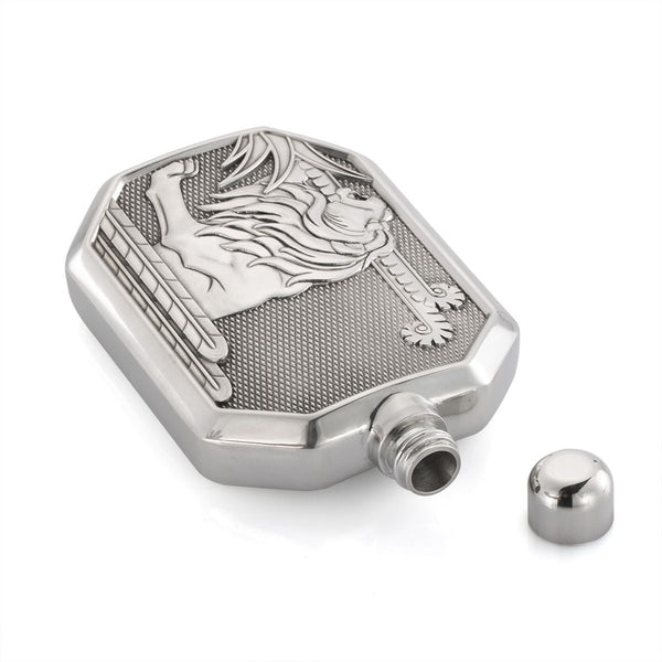 Load image into Gallery viewer, Royal Selangor Lion Hip Flask LG
