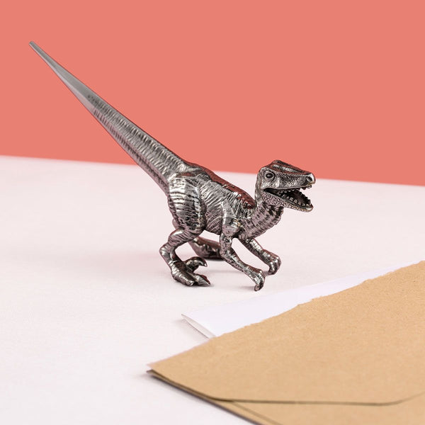 Load image into Gallery viewer, Royal Selangor Velociraptor Letter Opener
