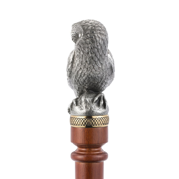 Load image into Gallery viewer, Royal Selangor Owl Walking Stick
