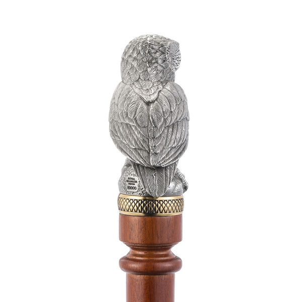 Load image into Gallery viewer, Royal Selangor Owl Walking Stick
