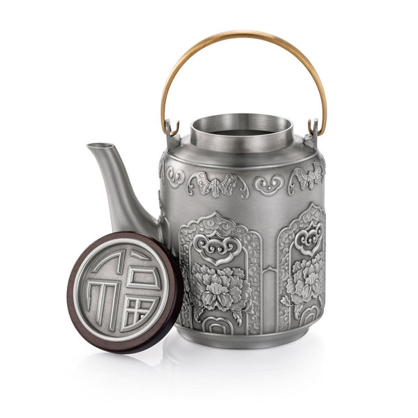Load image into Gallery viewer, Royal Selangor Five Blessings Teapot
