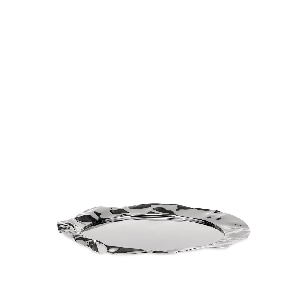Alessi Foix Round Tray Stainless Steel