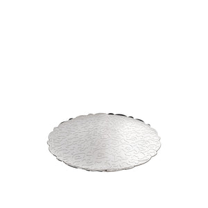 Alessi Dressed Round Tray Stainless Steel / Cm 35 || Inch 13¾″