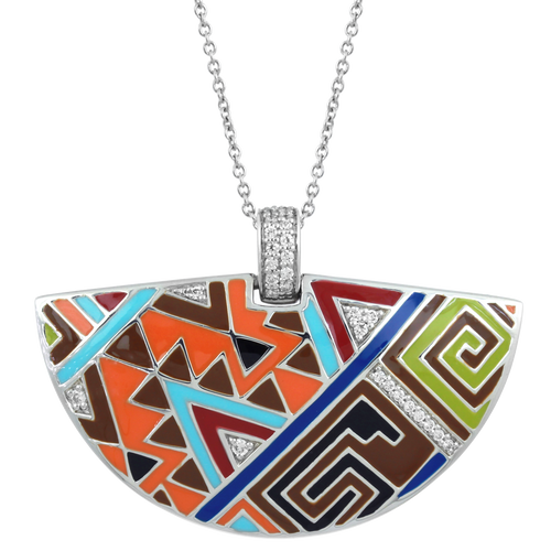 Belle Etoile Sedona Pendant - Orange