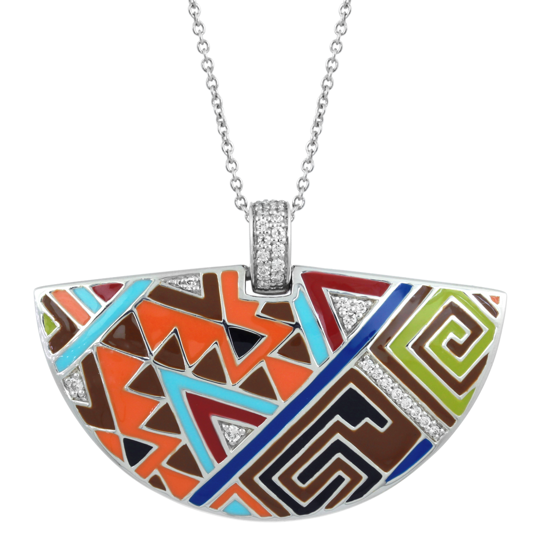 Belle Etoile Sedona Pendant - Orange