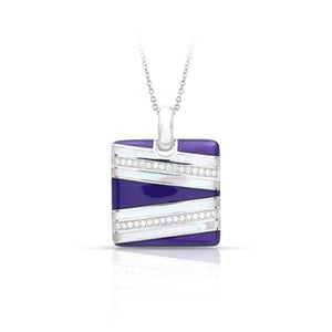 Belle Etoile St. Regis Pendant - Mother-of-Pearl & Purple