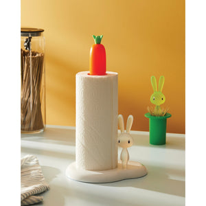 Alessi Bunny & Carrot Paper Towel Roll Holder