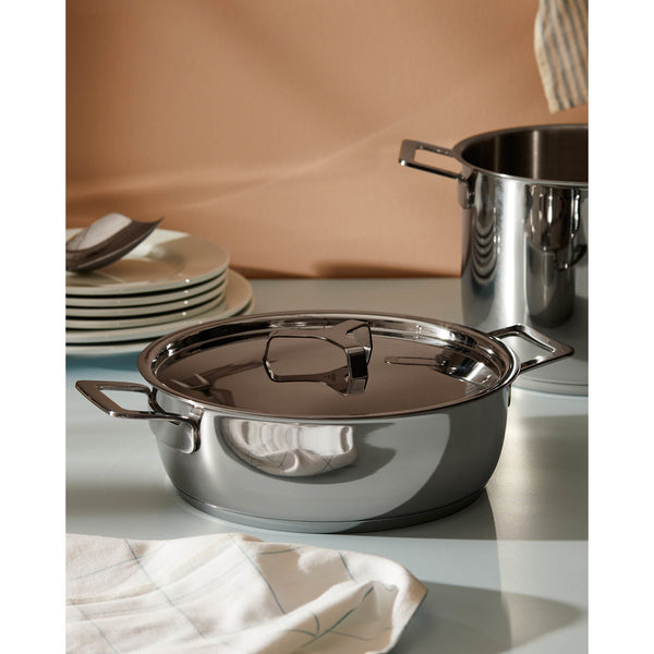 Load image into Gallery viewer, Alessi Pots&amp;Pans Low Casserole With Two Handles Ø Cm 24.00 || Ø Inch 9½″
