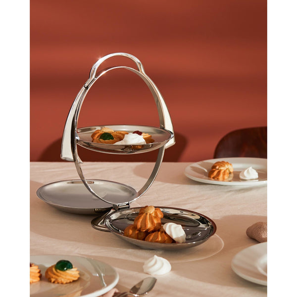 Load image into Gallery viewer, Alessi Anna Gong Folding Cake Stand
