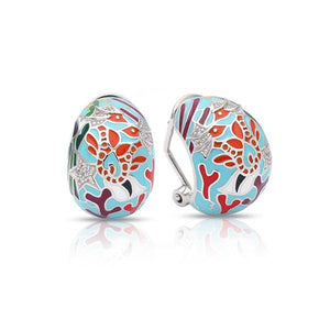 Belle Etoile Seahorse Earrings - Blue Multi