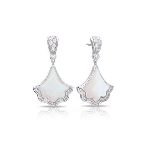 Belle Etoile Astoria Earrings - White Mother-of-Pearl