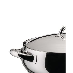Alessi Mami Low Casserole With Two Handles Cm 24 || 9½″