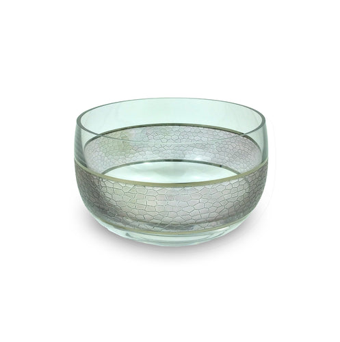 Michael Wainwright Panthera Platinum Glass Medium Bowl