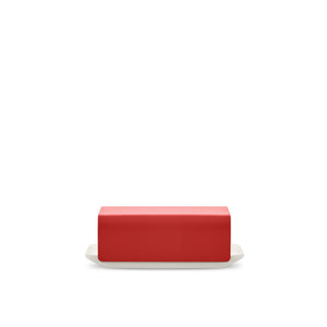 Alessi Mattina Butter Dish Red