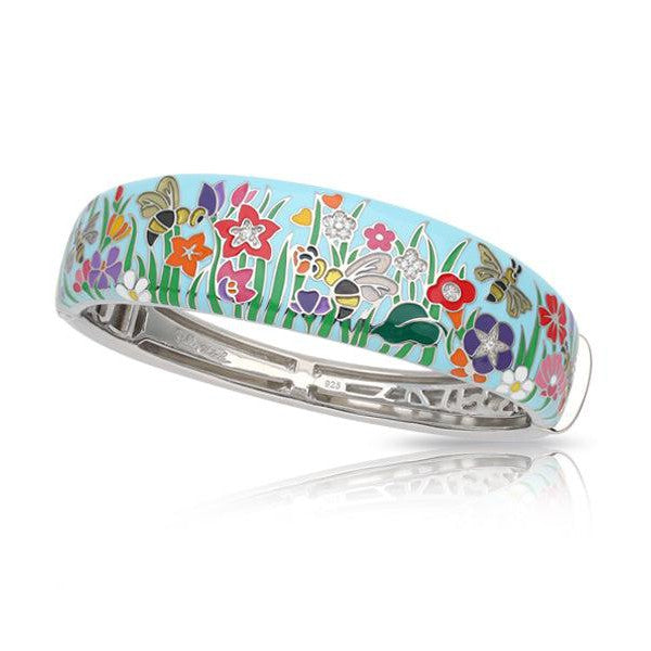 Load image into Gallery viewer, Belle Etoile Bee Garden Bangle - Blue

